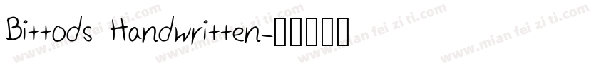 Bittods Handwritten字体转换